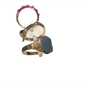 WOMENS OPEN EDIT 3 PIECE RING SET NICKEL FREE